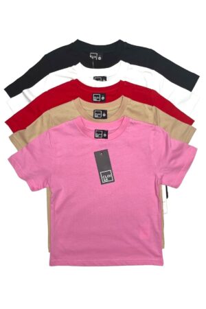 Çocuk Basic T-shirt %100 Pamuk | 5'li Paket |