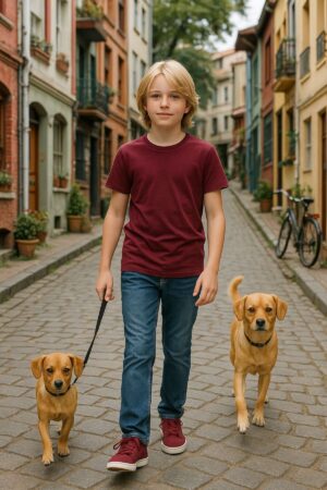 Bordo Çocuk T-shirt Unisex | %100 Pamuk |