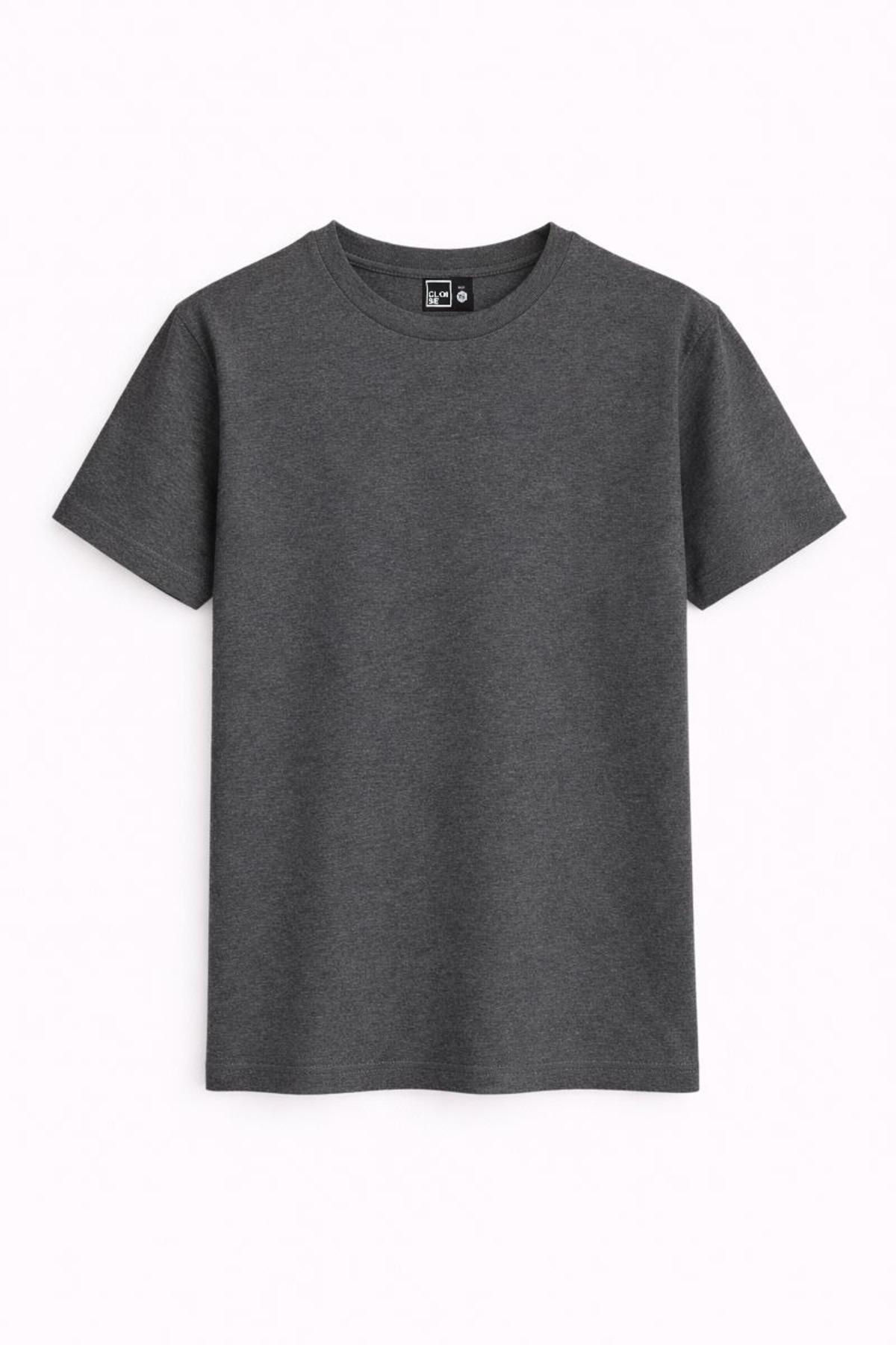 Antrasit Çocuk T-shirt Unisex | %100 Pamuk | - Görsel 3