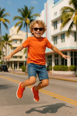 Oranj Çocuk T-shirt Unisex | %100 Pamuk |