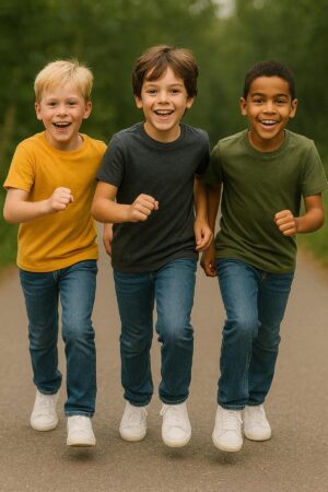 Çocuk Basic T-shirt %100 Pamuk | 3'lü Süper Paket |