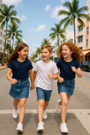 Çocuk Basic T-shirt %100 Pamuk | 3'lü Süper Paket |