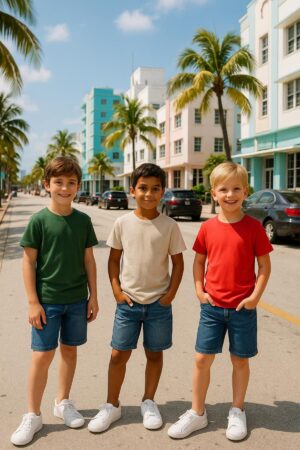 Çocuk Basic T-shirt %100 Pamuk | 3'lü Süper Paket |