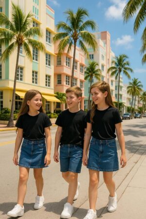 Çocuk Basic T-shirt %100 Pamuk | 3'lü Süper Paket |