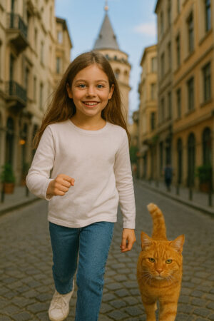 Beyaz Çocuk Uzun Kollu T-shirt Kız - Erkek Unisex %100 Pamuk