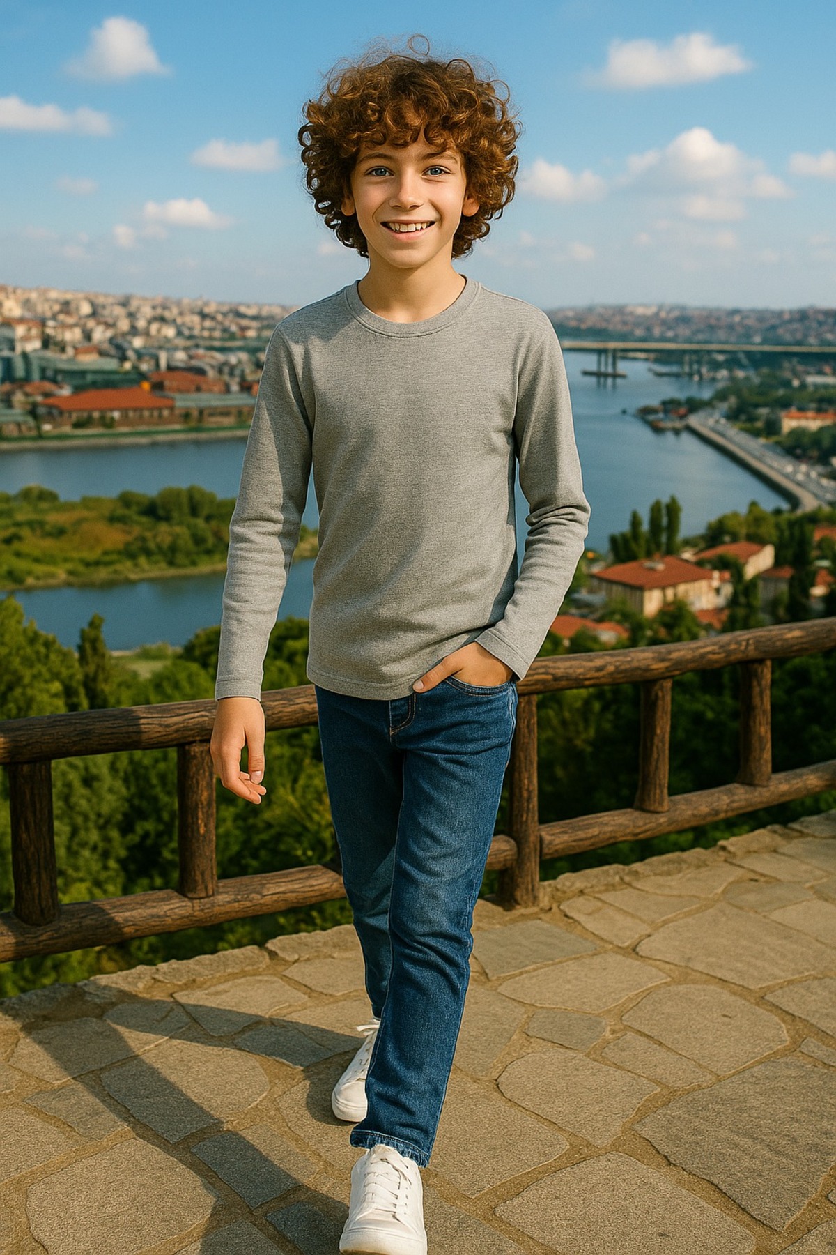 Grimelanj Çocuk Uzun Kollu T-shirt Kız - Erkek Unisex