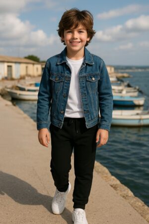 Siyah Konfor Plus | Şardonlu Kalın Kışlık Eşofman Altı Kız - Erkek