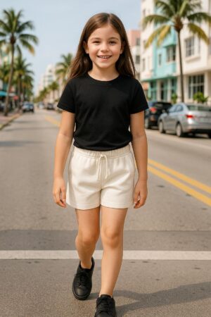 Çocuk Şort Bej Unisex | Kız - Erkek |